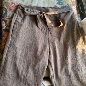 4SI3NNA Tie Waist Pants size medium brown color